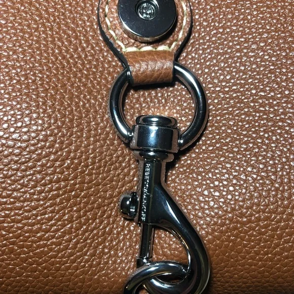 Rebecca Min off crossbody bag. Brown pebbled leather. Dust bag included. - Picture 3 of 6